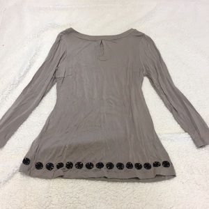 Long sleeve taupe tunic